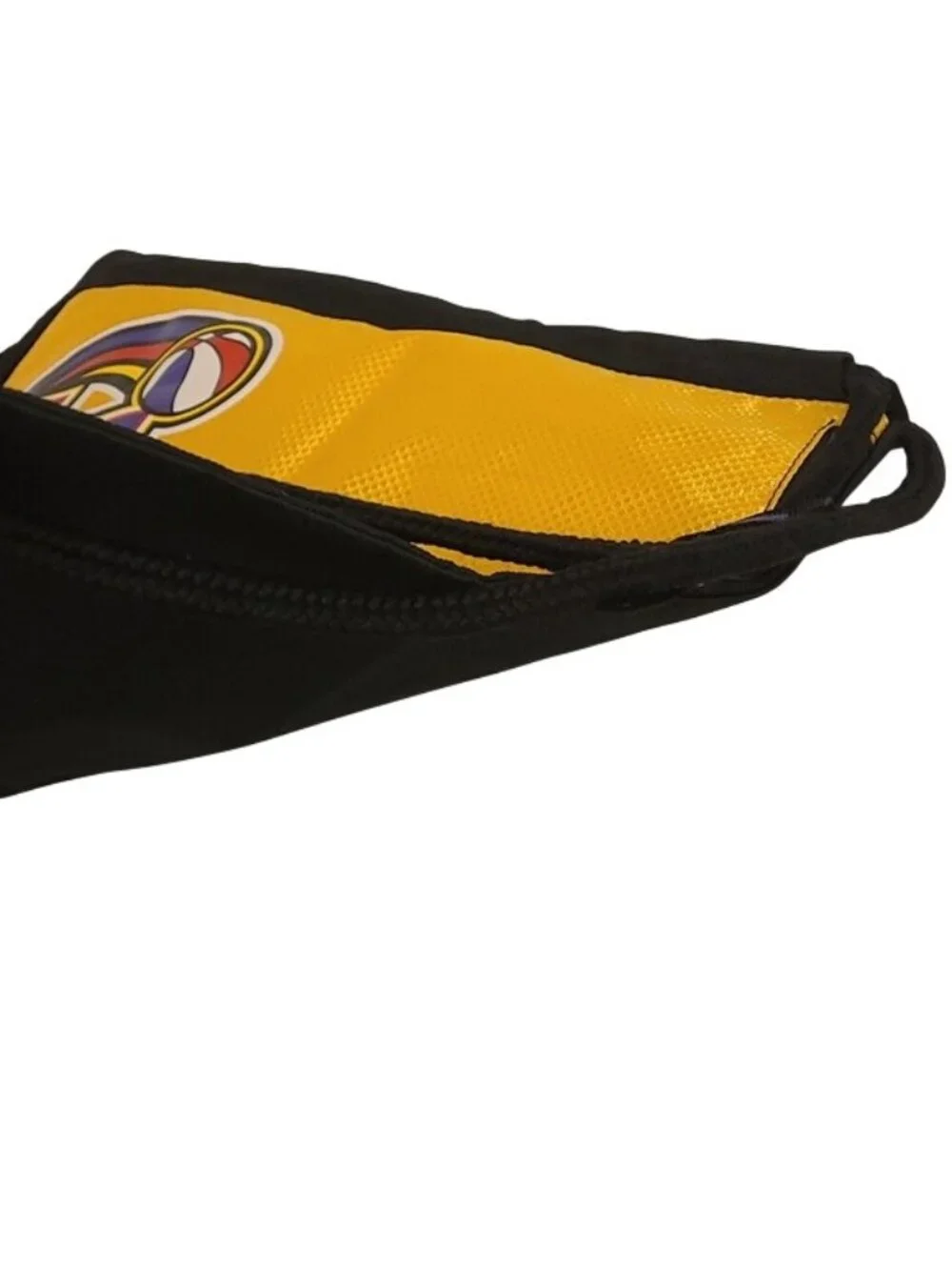 Harlem Wizards Basketball String Bag Travel Bag Bookbag Black Yellow Purple OS